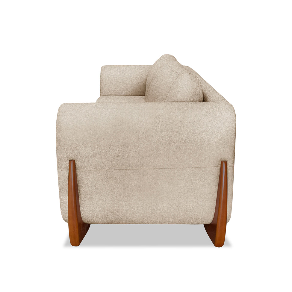 Sofá 2 Lugares Yves Bouclé Bege 160 cm