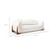 Sofá 2 Lugares Yves Bouclé Off White 160 cm