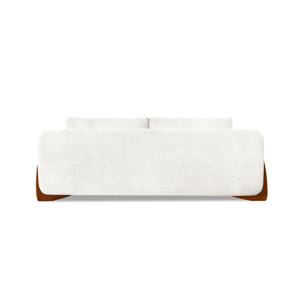 Sofá 2 Lugares Yves Bouclé Off White 160 cm