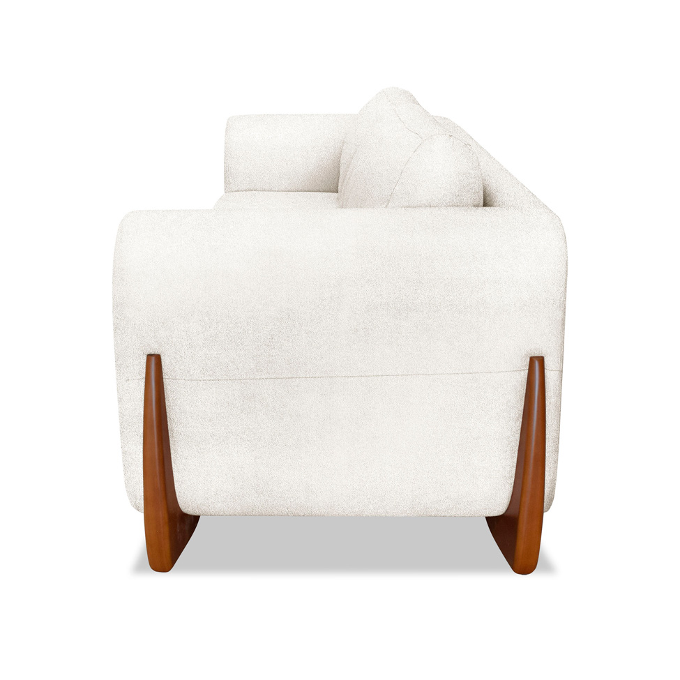 Sofá 2 Lugares Yves Bouclé Off White 160 cm