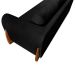 Sofá 2 Lugares Yves Bouclé Preto 160 cm