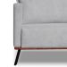 Sofá 2 Lugares Zeus Linho Bouclê Cinza Claro 160 cm