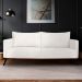 Sofá 2 Lugares Zeus Linho Bouclê Off White 160 cm