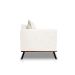 Sofá 2 Lugares Zeus Linho Bouclê Off White 160 cm