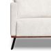 Sofá 2 Lugares Zeus Linho Bouclê Off White 160 cm