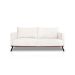 Sofá 2 Lugares Zeus Linho Bouclê Off White 160 cm