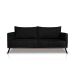 Sofá 2 Lugares Zeus Linho Bouclê Preto 160 cm