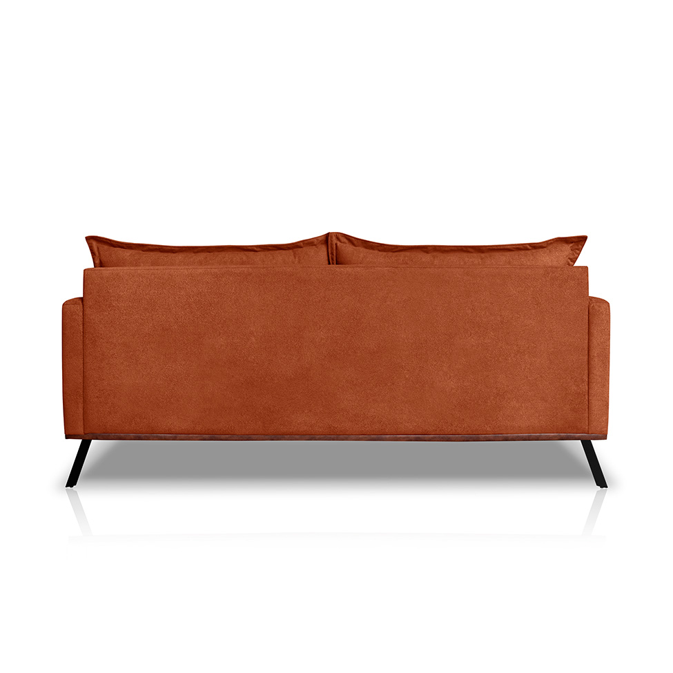 Sofá 2 Lugares Zeus Linho Bouclê Terracota 160 cm