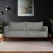 Sofá 2 Lugares Zeus Veludo Cinza Chumbo 160 cm