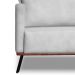 Sofá 2 Lugares Zeus Veludo Prata 160 cm