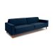 Sofá 3 Lugares Aurora Linho Azul 210 cm