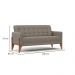 Sofá 3 Lugares Brooklin Linho Cinza 180 cm