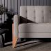 Sofá 3 Lugares Brooklin Linho Cinza 180 cm