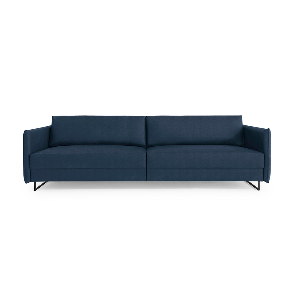 Sofá 3 Lugares Enrico Linho Azul 210 cm