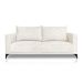 Sofá 3 Lugares Eros Linho Bouclê Off White 180 cm