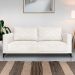 Sofá 3 Lugares Eros Linho Bouclê Off White 220 cm