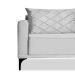 Sofá 3 Lugares Eros Veludo Prata 180 cm