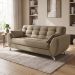 Sofá 3 Lugares Larissa II Suede Bege