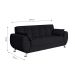 Sofá 3 Lugares Larissa Suede Preto