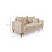 Sofá 3 Lugares Lisboa Bouclé Bege 180 cm