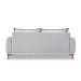 Sofá 3 Lugares Lisboa Bouclé Cinza 180 cm