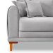Sofá 3 Lugares Lisboa Bouclé Cinza 180 cm