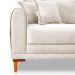 Sofá 3 Lugares Lisboa Bouclé Off White 200 cm