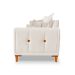 Sofá 3 Lugares Lisboa Bouclé Off White 200 cm