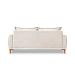 Sofá 3 Lugares Lisboa Bouclé Off White 220 cm