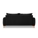 Sofá 3 Lugares Lisboa Bouclé Preto 180 cm