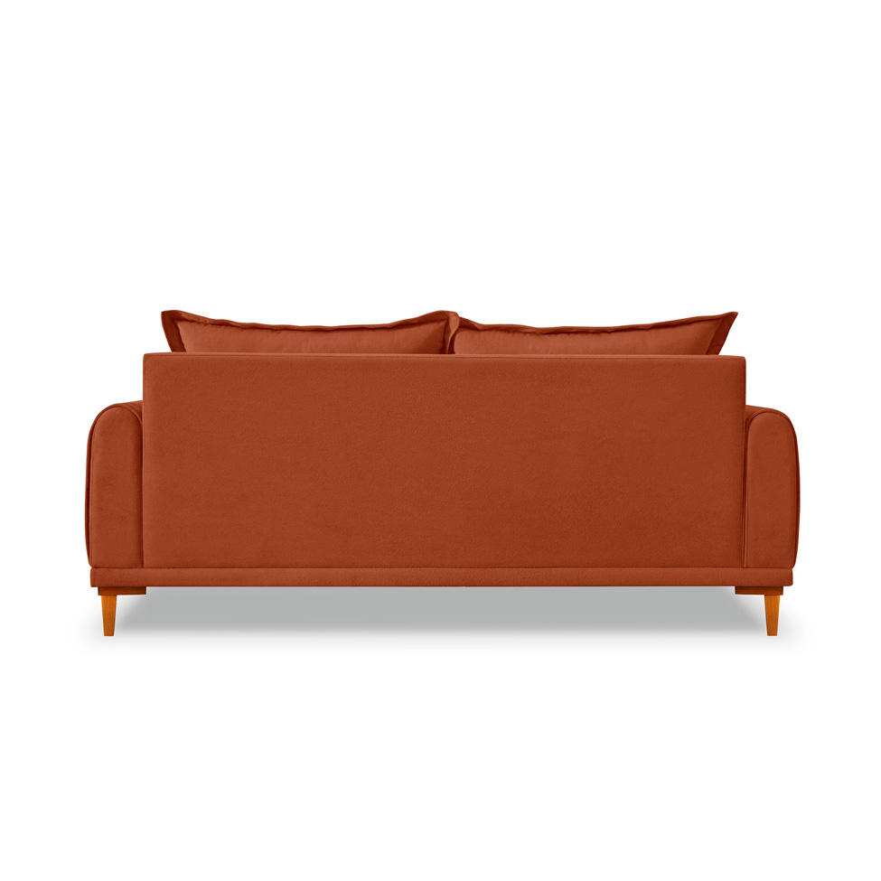 Sofá 3 Lugares Lisboa Bouclé Terracota 220 cm