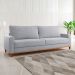 Sofá 3 Lugares Living New York Linho Cinza
