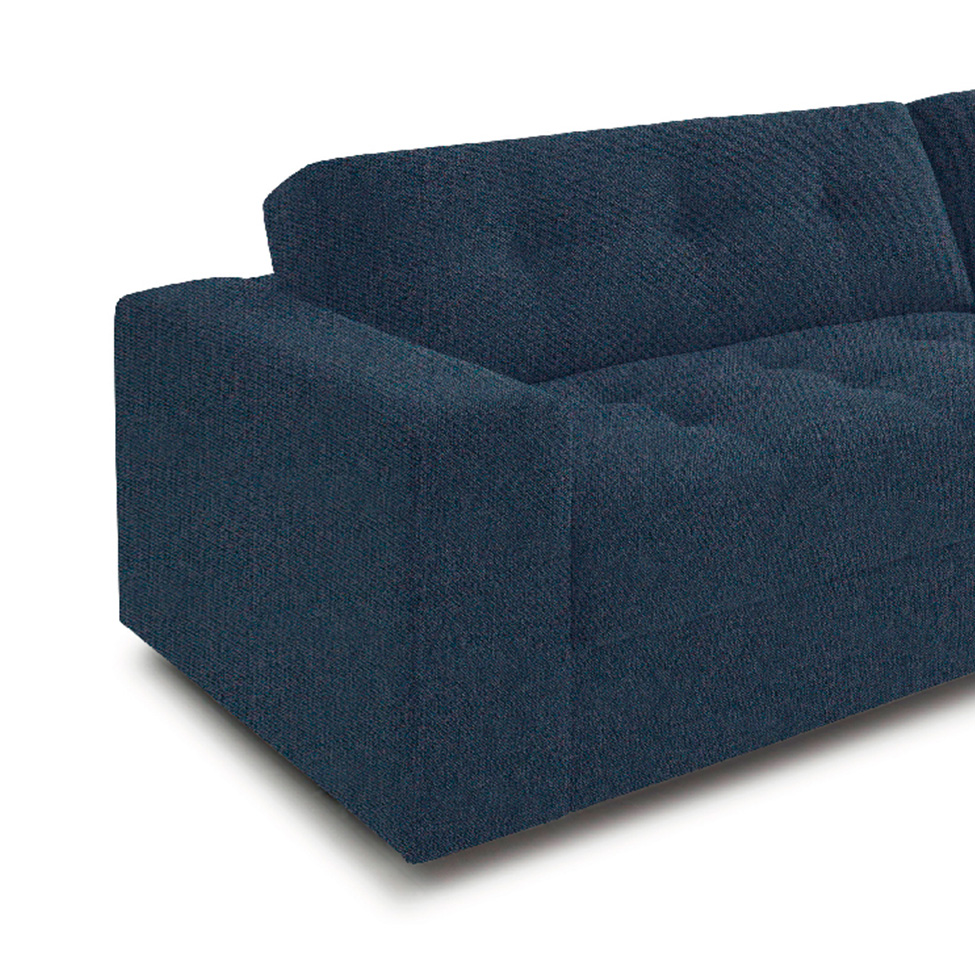 Sofá 3 Lugares Lucca Linho Azul 180 cm
