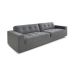 Sofá 3 Lugares Lucca Linho Cinza 210 cm
