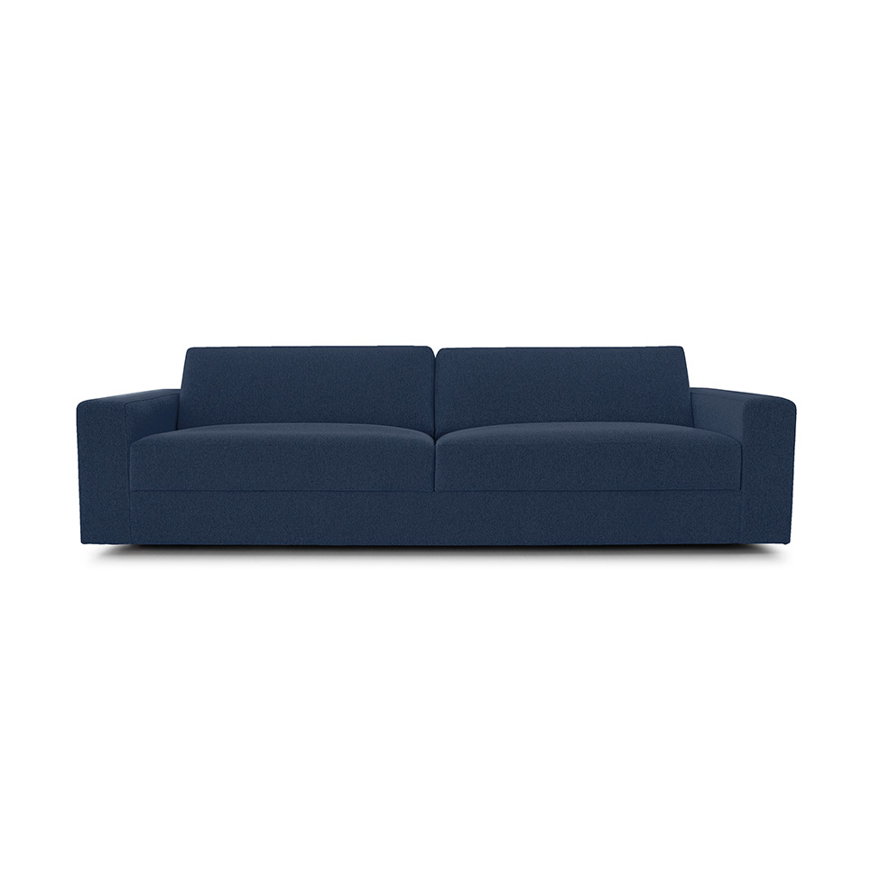Sofá 3 Lugares Luigi Linho Azul 210 cm