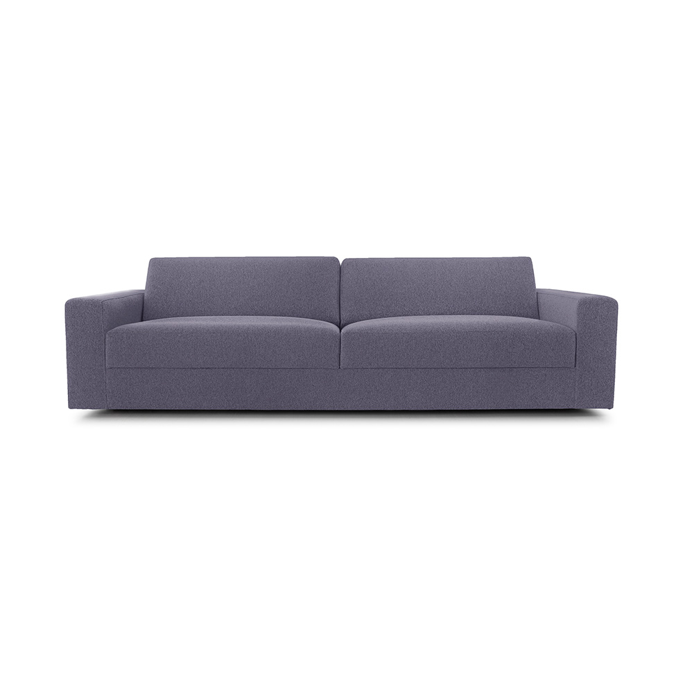 Sofá 3 Lugares Luigi Linho Cinza 210 cm