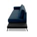 Sofá 3 Lugares Matteo com Mesa de Apoio Direita Linho Azul 180 cm