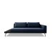 Sofá 3 Lugares Matteo com Mesa de Apoio Esquerda Linho Azul 210 cm