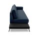 Sofá 3 Lugares Matteo com Mesa de Apoio Esquerda Linho Azul 210 cm