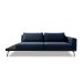 Sofá 3 Lugares Matteo com Mesa de Apoio Esquerda Linho Azul 240 cm