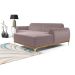 Sofá 3 Lugares Molino com Chaise Direito Veludo Rosa e Dourado