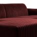 Sofá 3 Lugares Molino com Chaise Esquerdo Veludo Bordô e Dourado