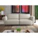 Sofá 3 Lugares Munique com Chaise Esquerdo Poliéster Creme