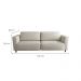 Sofá 3 Lugares Munique com Chaise Esquerdo Poliéster Creme
