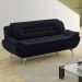 Sofá 3 Lugares New Passion Suede Preto