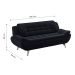 Sofá 3 Lugares New Passion Suede Preto