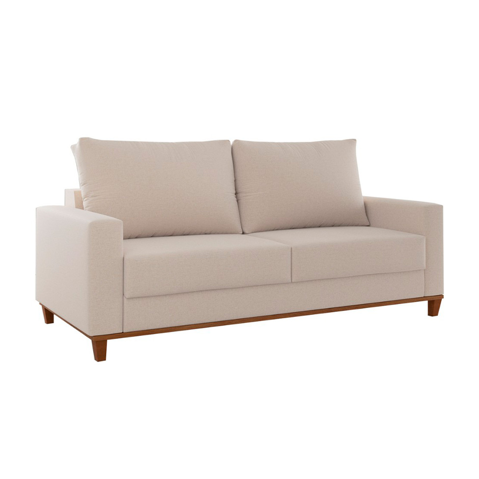 Sofá 3 Lugares New York Linho Bege