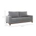 Sofá 3 Lugares New York Linho Cinza