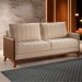 Sofá 3 Lugares Novita Linho Bege