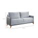 Sofá 3 Lugares Novita Linho Cinza